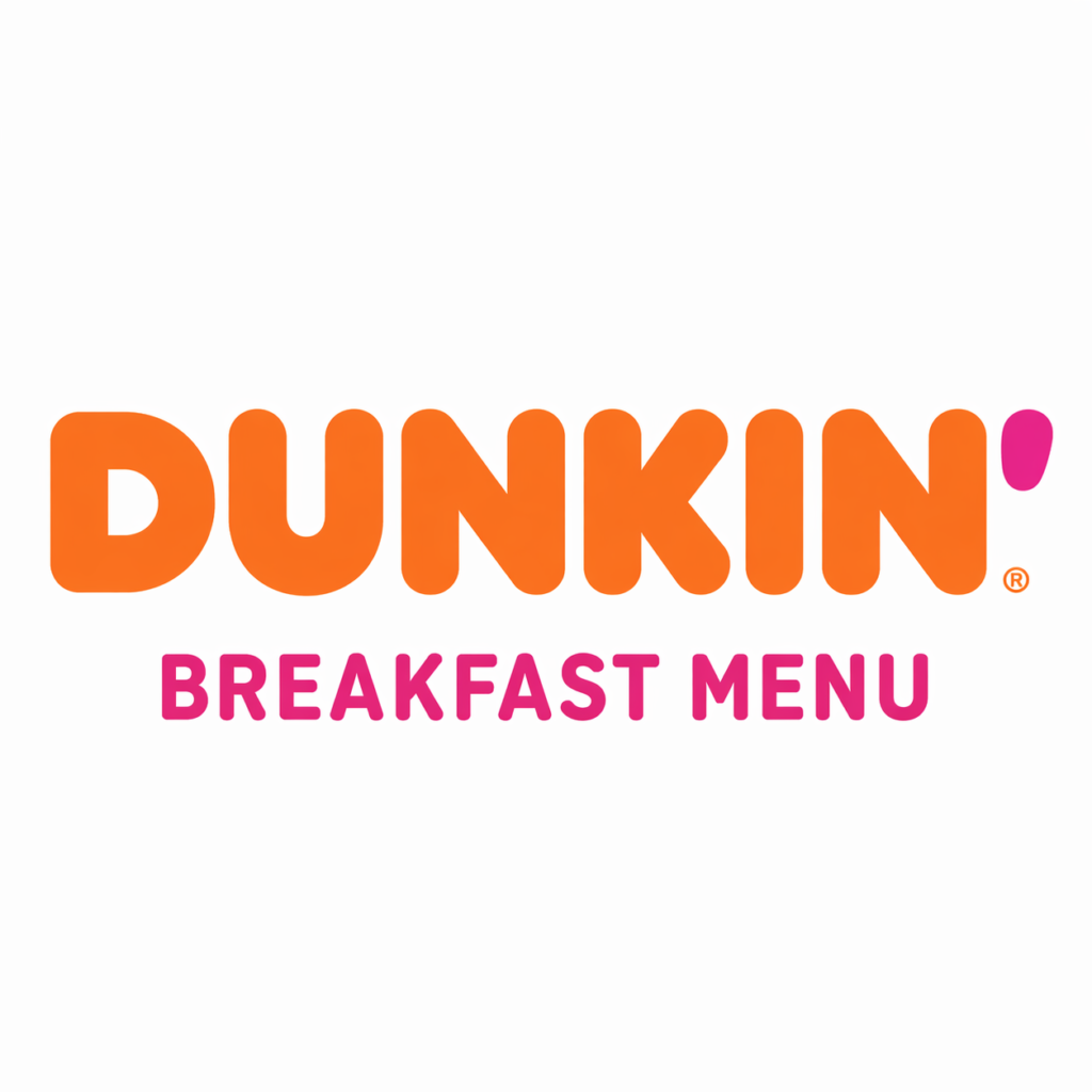 Dunkin breakfast menu with prices and calories 2026