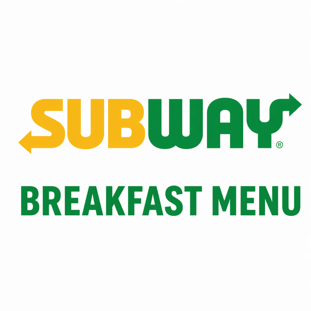 Subway breakfast menu with prices and calories 2026