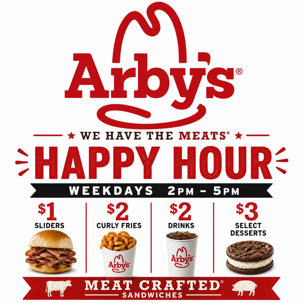 Arbys Happy Hours Updated 2026