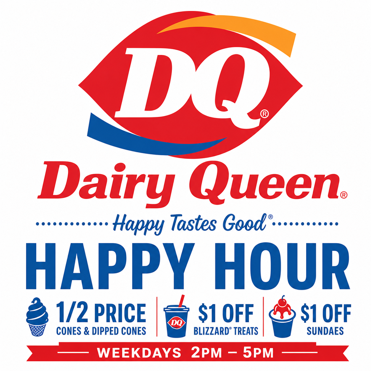 Dairy Queen Happy Hours Updated 2026