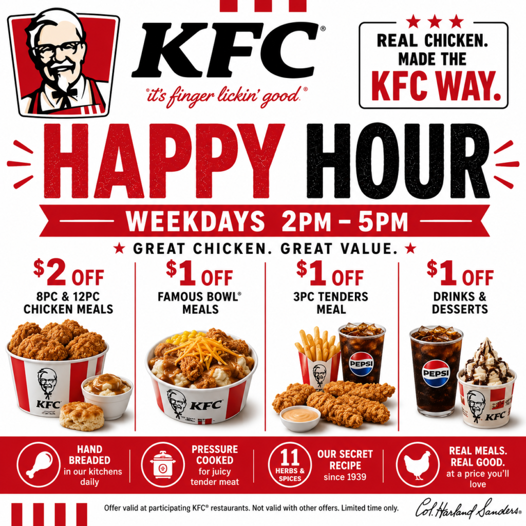 KFC Happy Hours Updated 2026