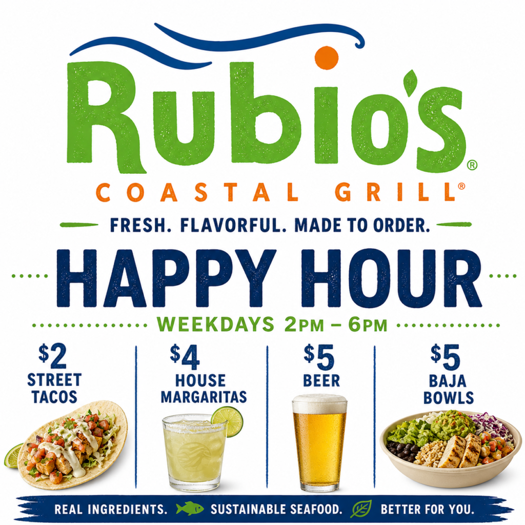 Rubios Happy Hours Updated 2026