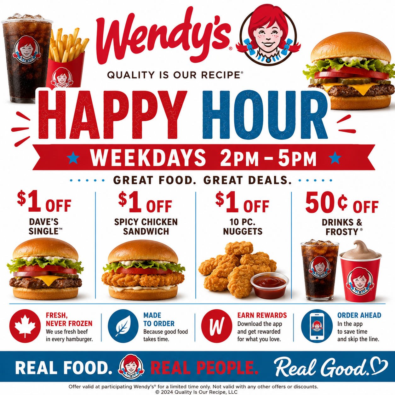 wendys Happy Hours Updated 2026